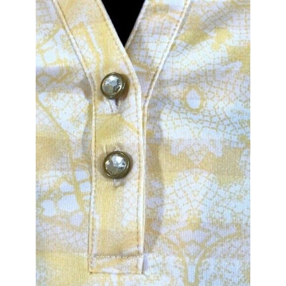 Chico's Zenergy Golf Polo Size 1 (8) Medium Striped - Picture 6 of 15